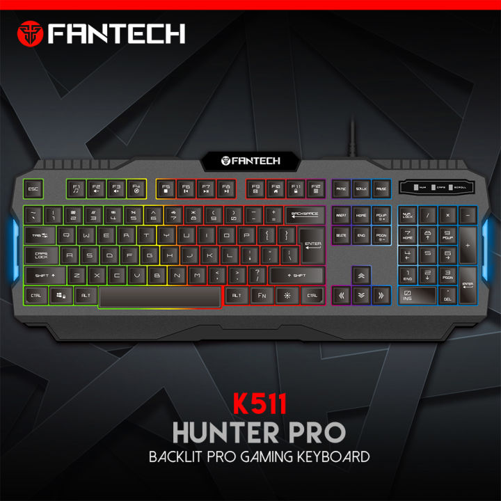 FANTECH K511 HUNTER PRO RGB Back Light Gaming Keyboard