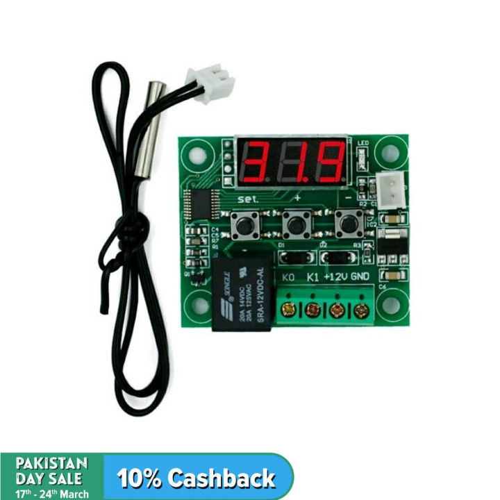 Mini thermostat Temperature controller Incubation thermostat temperature control W1209 with switch