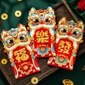 6pcs Creative Cartoon Chinese Snake Year Red Envelopes Traditional Paper 2025 New Year Red Envelopes Hongbao Blessing Money Pockets Spring Festival. 