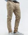 Beige Cotton Chino For Men. 