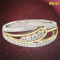 【IKE】Luxury Designer Engagement Ring for Women Vintage Sparkling Crystal Infinity Ring Bridal Wedding Party Anniversary Gift Jewelry. 