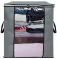 Portable Bamboo Clothes Blanket Large Folding Bag Storage Box Organize. 