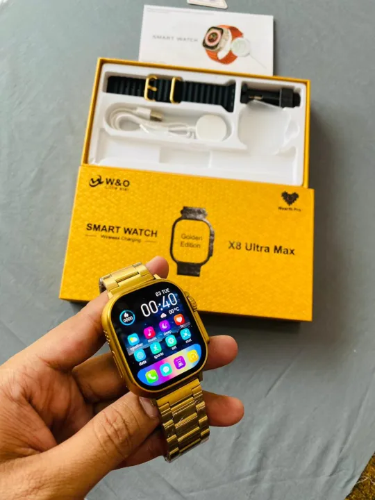 W&O%20X8%20Ultra%20Max%20Smart%20Watch%208%20Series%2049mm%20Gold%20Edition%20-%20Image%202