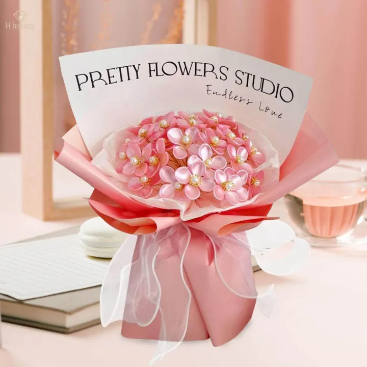 Flower%20Bouquet%20Craft%20Bouquet%20Making%20Materials%20Artificial%20Flowers%20Flower%20Making%20Set%20DIY%20Bouquet%20Set%20for%20Birthday%20Wedding%20Party%20Gift%20for%20Women%20-%20Image%204