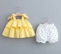 baby girl dress ( Fabric Linen) (  Size 0 To 1 Yrs). 