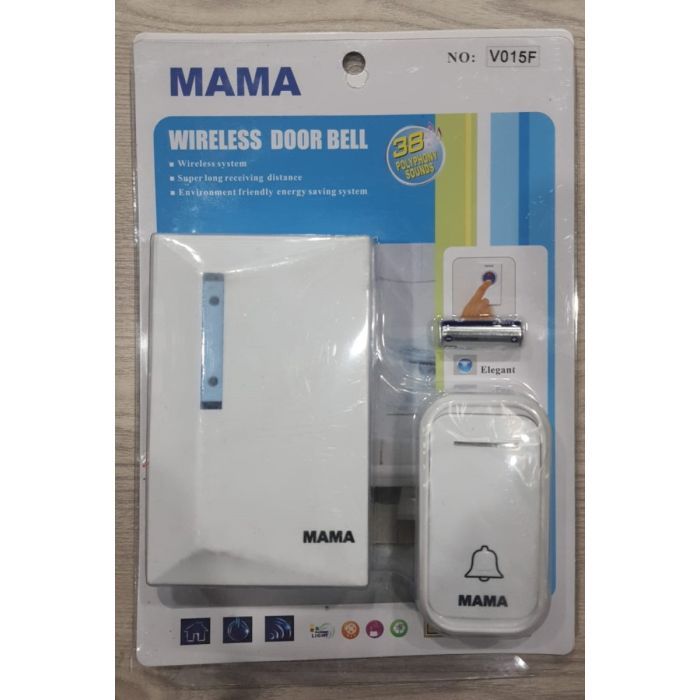 Door Bell Wireless With Battery, Wireless Remote Control Bell Long ...