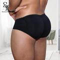 Sunnyheart Butt Lifting Underwear Men's Breathable Butt Lifter Underwear High Elastic Thick Padding Solid Color Briefs for A Lifted Shapely Rear Anti-septic Comfortable Fake Butt Panties. 