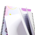 Purple Pink Floral Spiral Notebook | Lined Pages | Softcover A5 Notebook. 