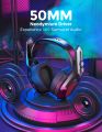 Mpow Iron Pro 2.4G Wireless Gaming Headset with detachable long braided 3.5mm cable for PS5/PS4/PC Computer Headset with Dual Chamber Driver, 7.1 Surround, Upto 17 hours of Use, Noise Cancelling Mic, 3D Bass. 