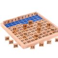 Baby 1-100 Numbers Match Wooden Blocks Puzzle Game Kids Early Educational Toy. 