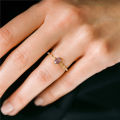 ROXI real S fashion 18k gold rings purple diamond rings women engagement. 