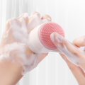 2 in 1 3D Double Sided Facial Cleansing Brush Silicone Face Wash Blackhead Remover Pore Deep Cleaning Exfoliator Face Scrub Washing Brush. 
