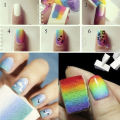 Superman Store* 10pcs Nail Art Gradient Color Stamping Sponge Gel  Triangle Coloring Tools. 