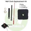 Wall Clock Sweep Movement - Silent Quartz Mechanism for Home and Office. 