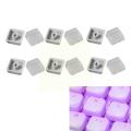 【3C VictoryEagle Store】MX Relegendable Keycap Shell Protection Double-layer Custom Transparent Keycaps Keycaps Removable Paper K2C8. 