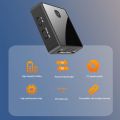 Bluetooth Transmitter Receiver, 2-in-1 Fibre Optic Bluetooth 5.0 AUX 3.5 mm Wireless Audio Adapter for TV/Car Sound System. 