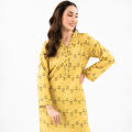 Maahru - Dress For Women - 2 PC Stitched Shirt & Trouser - Yellowstitch. 