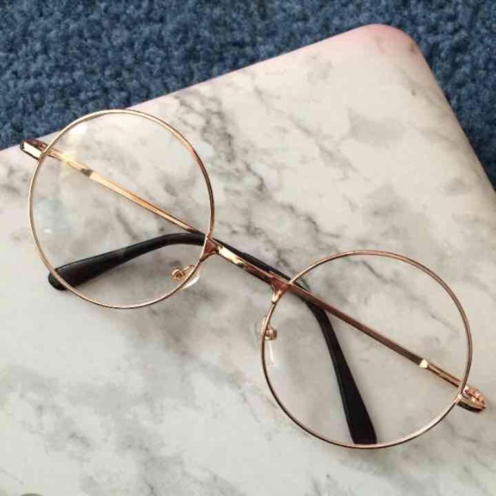 AlRashid Shopping Store Golden Round Harry potter Style Glasses For Girls 