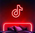 Tiktok Logo Neon Sign - Neon Light. 