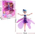 Flying Fairy Girls Toy Magical Wing Infrared Induction Control Child Toy flying fairy doll with Remote Control Amazing magic control doll. 