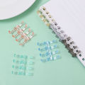 Four-ring Plastic Binder Universal Detachable Stationery Clips DIY Handbook Binding Circle Candy-colored Binder. 