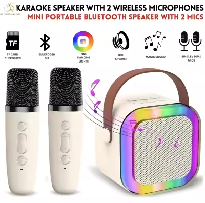 K12 Bluetooth Wireless Karaoke Speaker with Mic | Portable Mini Party ...