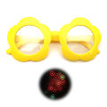 Flower shaped Diffraction Refraction Glasses-3D Rave Grating Special Effect Eyewear Rainbow For Christmas light shows. 
