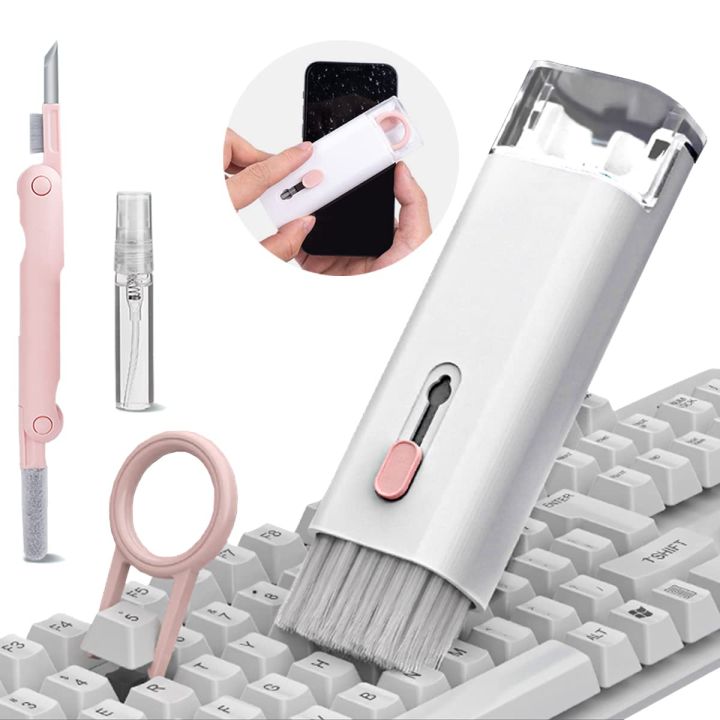 7 in1 Electronics Cleaner Kit Portable |  Multifunctional Keyboard Cleaning Brush for Airpods Computer Cleaning Tools | Multifunction Bluetooth Compatible Headset Cleaning Pen Cleaning Tool