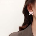 17MILE Korean style bow-shaped Stud earrings for women sweet Elegant earring fashion jewelry Gift. 