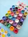 Pack Of 30 Metallic Acrylic Paint - Calligraphy - Fabric Paint - Glass Paint - Wood Paint - Canvas Paint - Metal Paint - 35ml Each. 