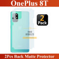 2Pcs OnePlus 8T Back Matte Protector Soft Skin Sheet Soft Film Protector For OnePlus 8T. 