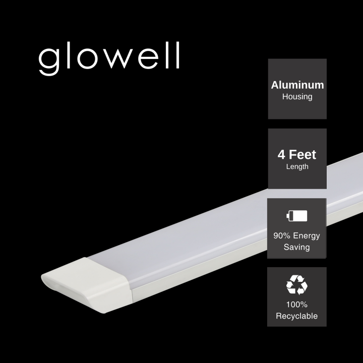 Glowell LED Batten Light 60W (Slim Bracket Tube Light)