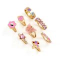 Sindlan 8Pc/Set Vintage Butterfly Flower Punk Rings y2k Ring Set For Men Women Gold Plated Crystal Ring Set Jewelry. 