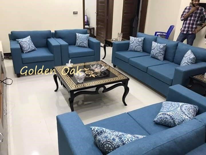 Golden%20Oak%20Beautiful%20and%20Stylish%20Blue%20Seven%20(7)%20Seater%20Sofa%20Set%20-%20Image%202