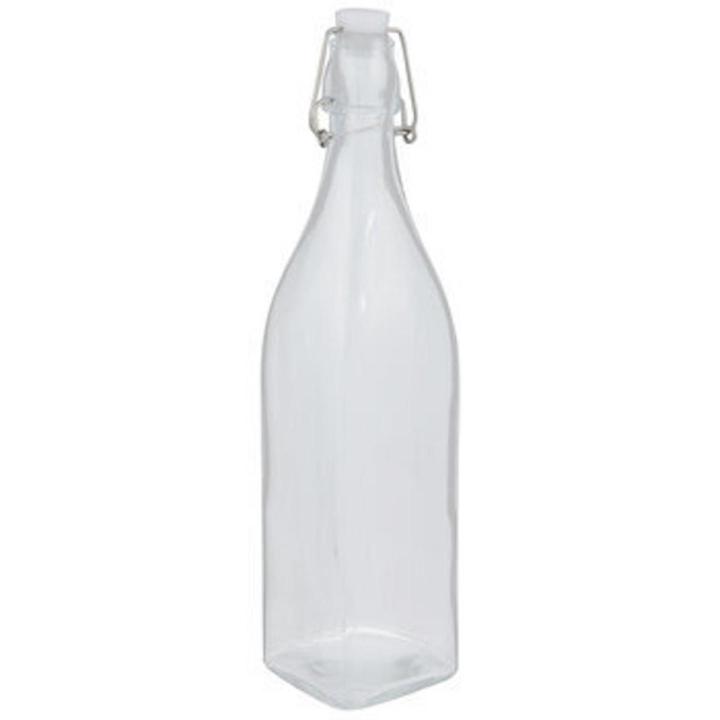 250ml Glass Bottle with leak proof cap, High Quality Imported imported Ikea style bottle, Glass bottle with lid 250ml, Use for commercial or domestic purposes