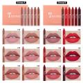 6 Colours Matte Nude Waterproof Lipstick Set Durable Lipsticks Makeup. 