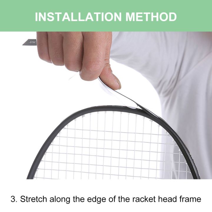 Head Protector Racket 1 Pc Badminton Racket Head Protector Tape PU Anti Paint Off Wear ...