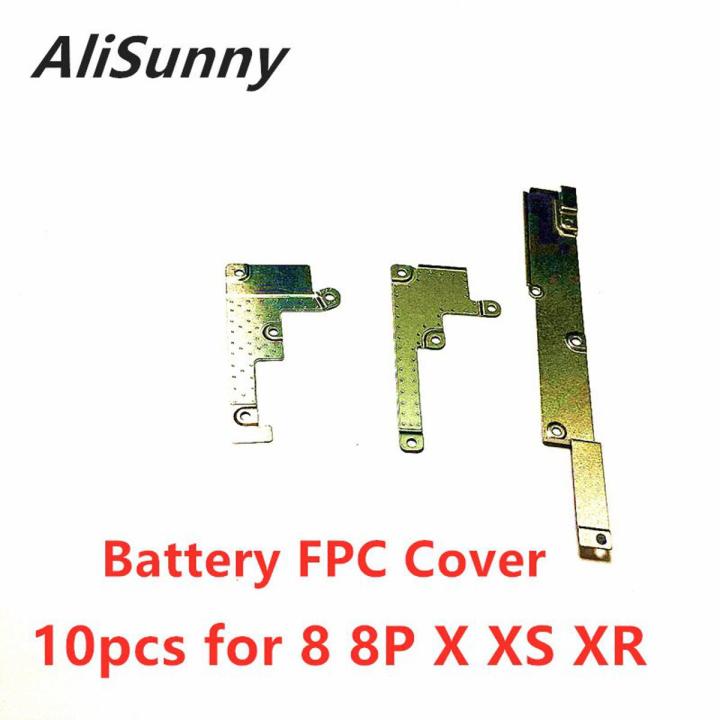 10pcs Battery FPC Metal Plate Cover for iphone 8 Plus X XS Max XR 11 12 Pro Max 6 6S Display Screen LCD Inner Bracket Clip