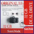 SANDISK ULTRA DUAL USB DRIVE ORIGINAL 3.0 32GB (USB AND OTG). 