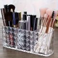 Cosmetic Makeup Organizer Transparent Acrylic Lipstick Holder Display Stand Nail Polish Eyebrow Pencil Storage Box Toothbrush Holder Stationary Holder. 