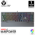 FANTECH MK853 / MK853v2 RGB Mechanical Keyboard All Anti Ghost Keys Fully Customizable With Ergonomic Wrist Rest - Blue Switch. 