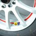 Smile Emoji Pressure Stem Tire Wheel Rim Valve Caps for Motorcycles, Scooters, Cars - High Quality. 