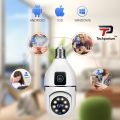 Wifi Security Camera 4MP Dual Lens Rotatable HD IP CCTV Home Wireless Night Vision Two Way Audio Motion Detection SD Card Slot V380 Office Home Shop Baby White Smart Security Camera PTZ. 