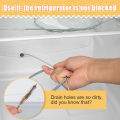 Techmanistan 1M Extra Long Flexible Tube Pipe Cleaner Brush Fridge Cleaning Tool, Refrigerator Cleaner Wire, Kitchen Sink Drainer Wire Brush, Stainless Steel Drain Tube Cleaning Brushes for Sink Refrigerator. 