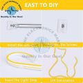 1 Meter DC 12V Yellow Neon Flexible Strip Light Rope Light Waterproof For Indoor Outdoor Decoration In Pakistan. 