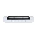 TV Stand For 60" TV Cabinet (Console)TV Stand with Media Compartments in Black and White Entertainment Center, Black & White Modern TV Cabinet - for Media Player, Game Console. Used For Multipurpose. 