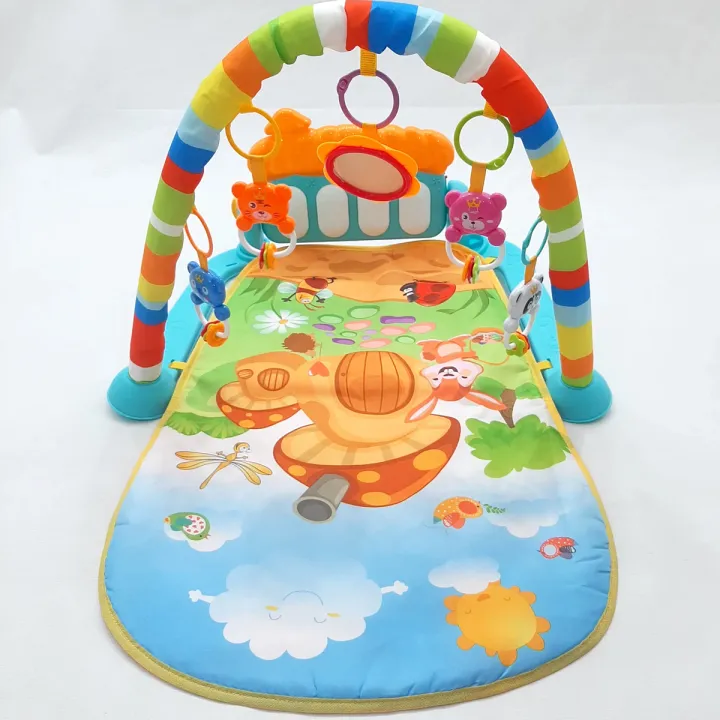 Huanger%203%20In%201%20Newborn%20Baby%20Play%20Gym%20Piano%20Toddler%20Activity%20Fitness%20Rack%20Play%20Mat,%20Play%20Gym%20For%20Newborn%20Babies%20-%20Image%203