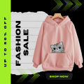 [Ready stock in Malaysia] cute cat Baju hoodie Perempuan Baju hoodie lelaki Hoodie Man hoodie women jacket unisex long sleeve. 