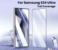 Samsung S24 Ultra OG Glass Screen Protector With Finger Print Unlock HD Edge to Edge Full Glue Glass- Black Broader. 