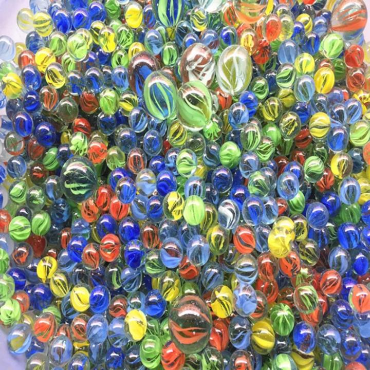 Glass Shooter & Marbles Colorful Patterned Glass Beads Balls for Kids
